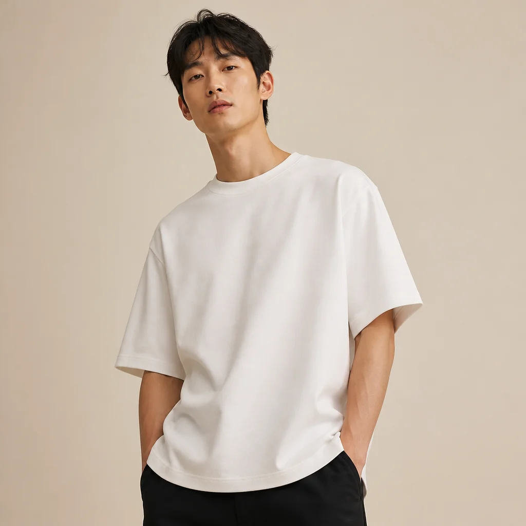 오버사이즈 코튼 티셔츠